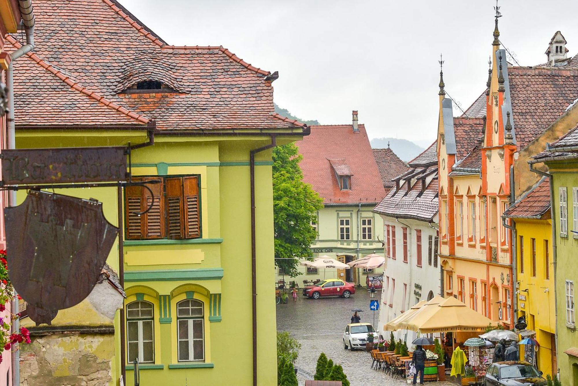 An Der Holztreppe Apartment Sighisoara Bagian luar foto